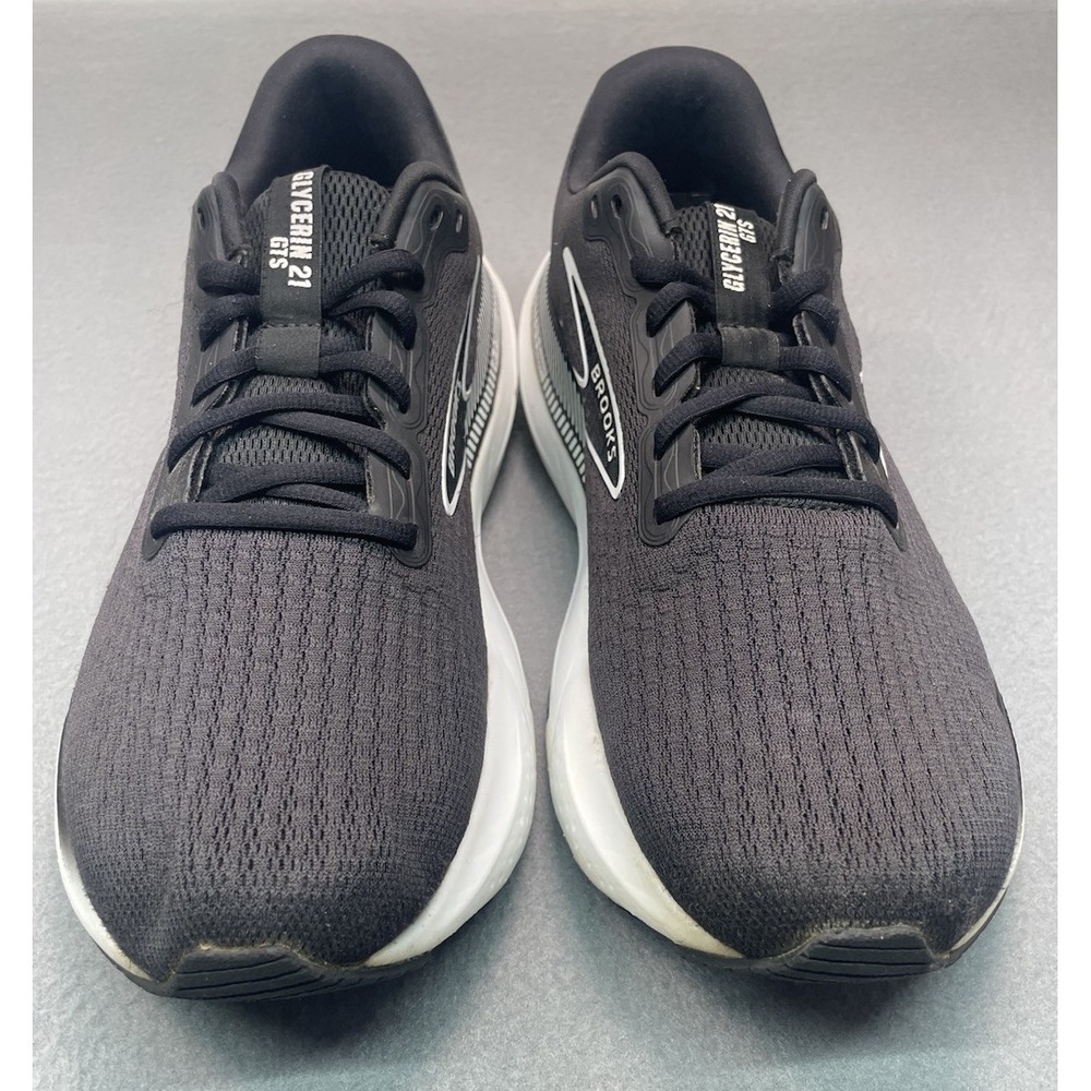 Brooks Glycerin GTS 21 Mens Size 10.5 Black Athletic Running Shoes Sneakers - Picture 3 of 8